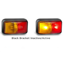 58ARM Red/Amber Side Marker with Black Bracket